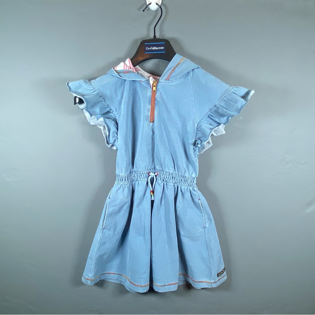 Matilda Jane Heart To Heart Head Of The Class Blue Knit Dress Size 8 New